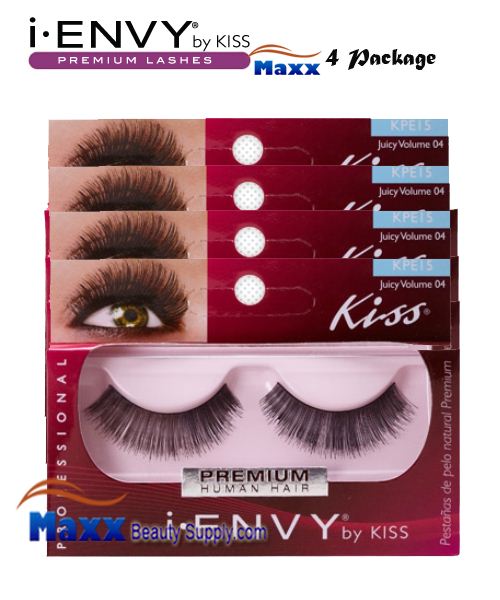 4 Package - Kiss i Envy Juicy Volume 04 Eyelashes - KPE15
